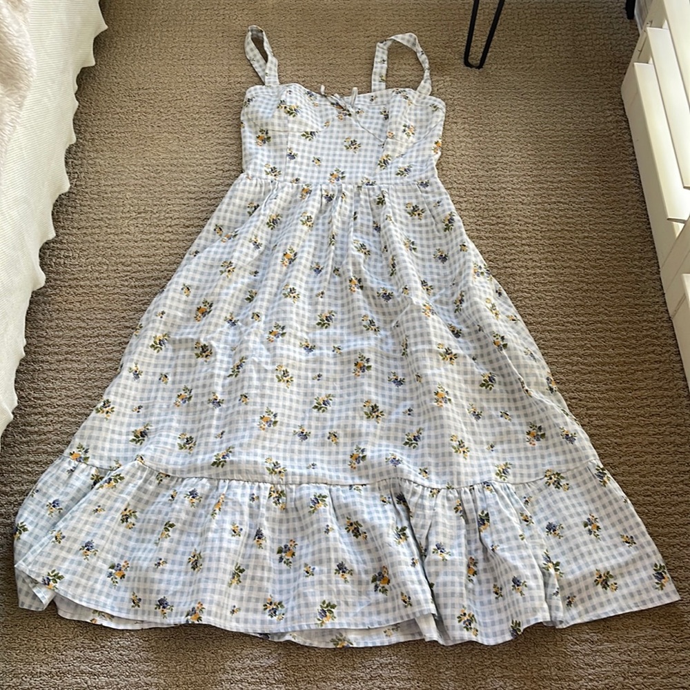 Reformation floral linen dress